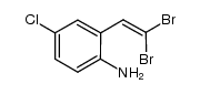 4-氯-2-(2,2-二溴乙烯基)苯胺 结构式