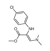 2-[(4-氯苯基)氨基]-3-(二甲氨基)-(2Z)-2-丙烯酸甲酯 结构式