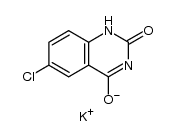 6-氯-2,4(1H,3H)-喹唑啉二酮单钾盐 结构式