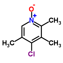 4-氯-2,3,5-三甲基吡啶-1-氧化物 结构式
