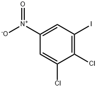 1,2-二氯-3-碘-5-硝基苯 结构式