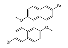 (R)-2.2'-二甲氧基-6.6'-二溴-1.1'-联萘 结构式