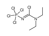 Carbamimidic chloride, N,N-diethyl-N'-(tetrachlorophosphoranyl)- (9CI) 结构式