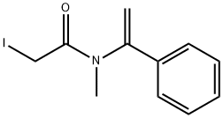 2-碘-N-甲基-N-(1-苯基乙烯基)乙酰胺 结构式