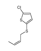 2-(2-丁烯基硫代)-5-氯噻吩 结构式