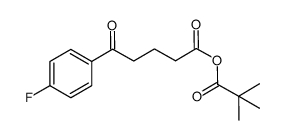 5-(4-氟苯基)-5-氧代戊酸新戊酸酐 结构式