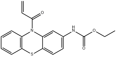 ethyl (10-acryloyl-10H-phenothiazin-2-yl)carbamate 结构式