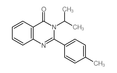 4(3H)-Quinazolinone, 3-(1-methylethyl)-2-(4-methylphenyl)- 结构式