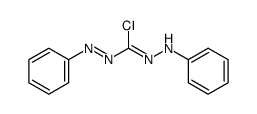 Diazenecarbohydrazonoyl chloride, N,2-diphenyl- 结构式