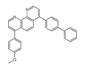 4-[1,1'-联苯]-4-基-7-(4-甲氧基苯基)-1,10-菲咯啉 结构式