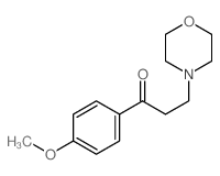 1-(4-甲氧基苯基)-3-(4-吗啉基)-1-丙酮 结构式