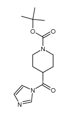 4-(1H-咪唑-1-羧酸)哌啶-1-甲酸叔丁酯 结构式