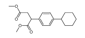 Butanedioic acid, 2-(4-cyclohexylphenyl)-, 1,4-dimethyl ester 结构式