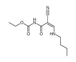 Carbamic acid, N-[(2Z)-3-(butylamino)-2-cyano-1-oxo-2-propen-1-yl]-, ethyl ester 结构式