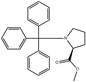 1-(三苯基甲基)-L-脯氨酸甲酯 结构式