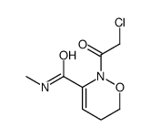 2-(氯乙酰基)-N-甲基-5,6-二氢-2H-1,2-恶嗪-3-甲酰胺 结构式