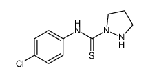 N-(4-氯苯基)吡唑烷-1-硫代甲酰胺 结构式