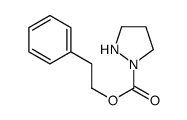 1-Pyrazolidinecarboxylic acid, 2-phenylethyl ester 结构式