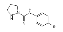 N-(4-Bromophenyl)-1-pyrazolidinecarbothioamide 结构式