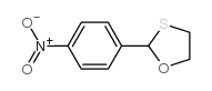 4-硝基苯基-1,3-恶硫杂环己烷 结构式