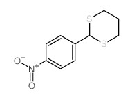 2-(4-硝基苯基)-1,3-二噻烷 结构式