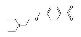 N,N-二乙基-2-[(4-硝基苯基)甲氧基]乙胺 结构式