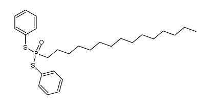 Phosphonodithioic acid, pentadecyl-, S,S-diphenyl ester 结构式