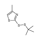 2-(叔丁基二硫基)-4-甲基噻唑 结构式