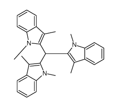 1H-Indole, 2,2',2''-methylidynetris[1,3-dimethyl- 结构式