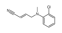 2-Butenenitrile, 4-[(2-chlorophenyl)methylamino]-, (E)- (9CI) 结构式