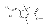 3-Furancarboxylic acid, 5-(2,2-dichloroethenyl)-4,5-dihydro-2,4,4-trimethyl-, methyl ester 结构式