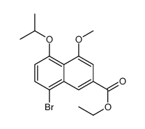 8-溴-4-甲氧基-5-(1-甲基乙氧基)-2-萘羧酸乙酯 结构式