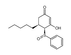 3-羟基-5-戊基-4-(苯亚磺酰基)-2-环己烯-1-酮 结构式