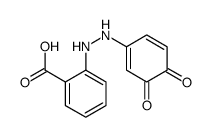 2-[2-(3,4-二羟基苯基)偶氮基]苯甲酸 结构式