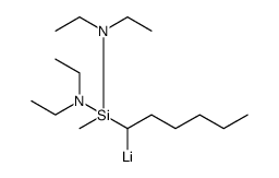 Lithium, [1-[bis(diethylamino)methylsilyl]hexyl]- 结构式