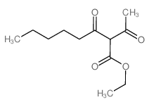 2-乙酰基-3-氧代辛酸乙酯 结构式