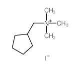 N,N,N-三甲基环戊烷甲铵碘化物 结构式