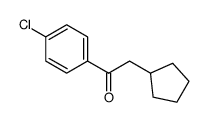 1-(4-氯苯基)-2-环戊基乙酮 结构式