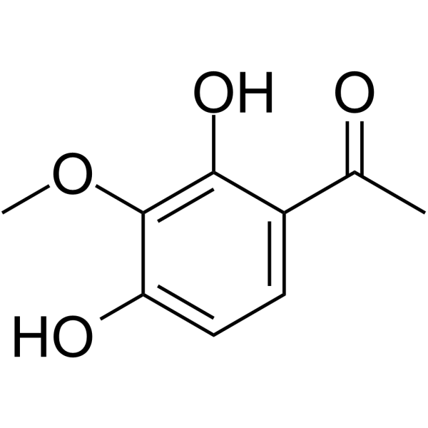 2,4-二羟基-3-甲氧基苯乙酮 结构式