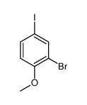 2-溴-4-碘苯甲醚 结构式