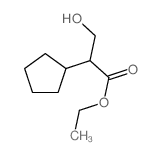 2-环戊基-3-羟基丙酸乙酯 结构式