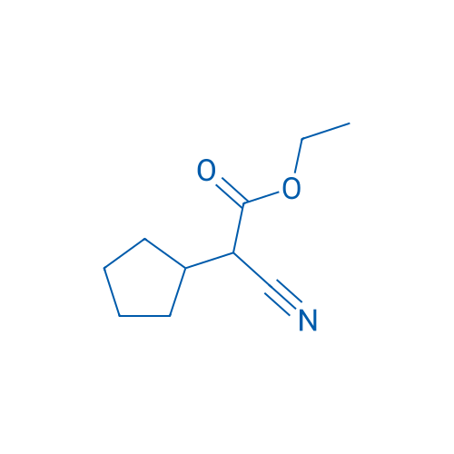 2-氰基-2-环戊基乙酸乙酯 结构式