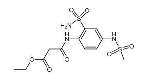 Propanoic acid, 3-[[2-(aminosulfonyl)-4-[(methylsulfonyl)amino]phenyl]amino]-3-oxo-, ethyl ester 结构式