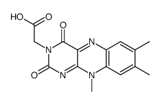 卢米黄素-3-乙酸 结构式
