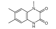 1,4-二氢-1,6,7-三甲基-2,3-喹喔啉二酮 结构式