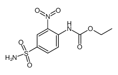 N-(2-硝基-4-氨磺酰基苯基)氨基甲酸乙酯 结构式