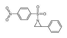 (2S)-1-(4-硝基苯磺酰基)-2-苯基氮丙啶 结构式
