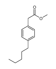 2-(4-戊基苯基)乙酸甲酯 结构式