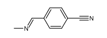Benzonitrile, 4-[(methylimino)methyl]- 结构式
