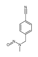p-[(Methylnitrosoamino)methyl]benzonitrile 结构式